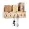 NEX™ Brown Wall Mounted Mail Holder & Organizer with 6 Key Hooks
